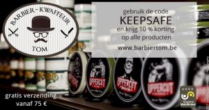 kortingscode webshop Barbier Tom